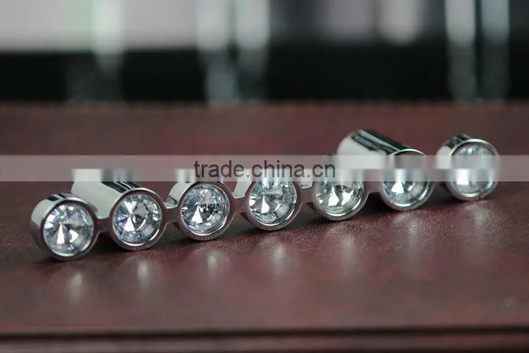 factory direct sales crystal glass fancy furniture door knob Wardrobe Knob