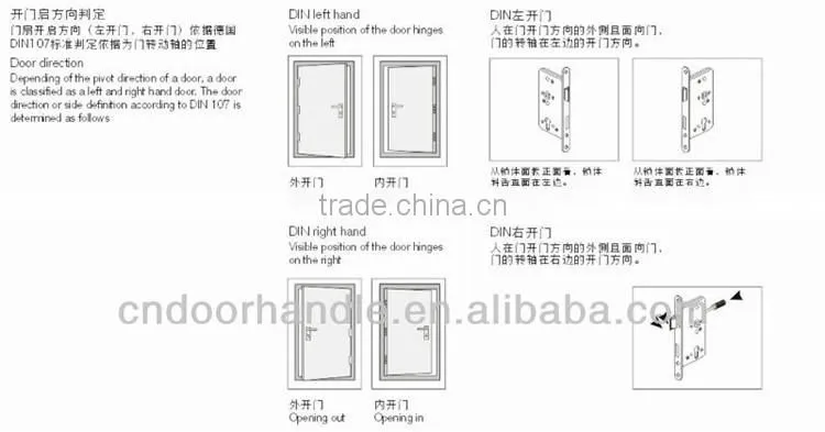 China Steel door mortise lock set 4750