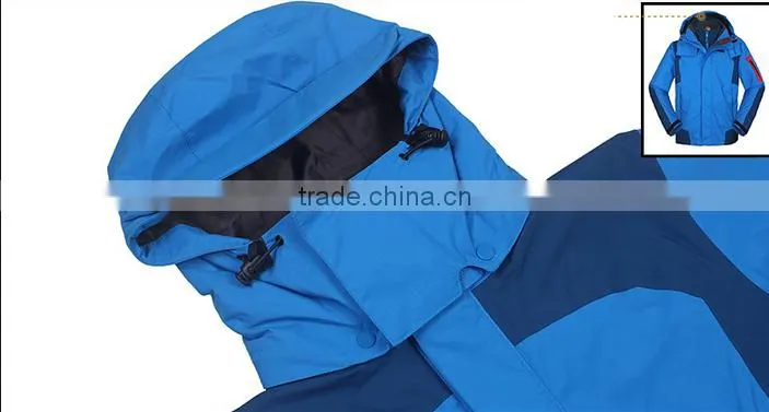 Custom 3 in1 waterproof hooded winter coat
