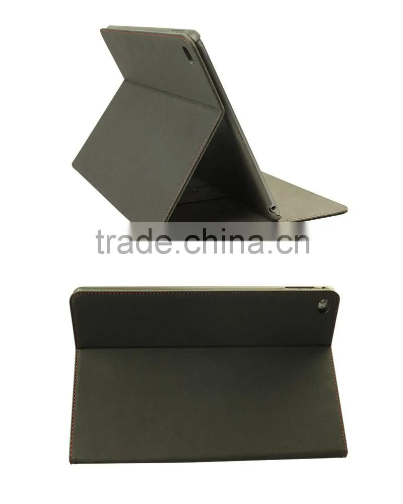 Top Quality Sheepskin Stand Card Slots Leather Case For iPad Air 2/Air