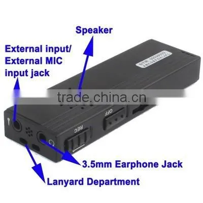 Support TF Card Telephone recording Digital Voice Recorder MP3 Player with 4GB Memory