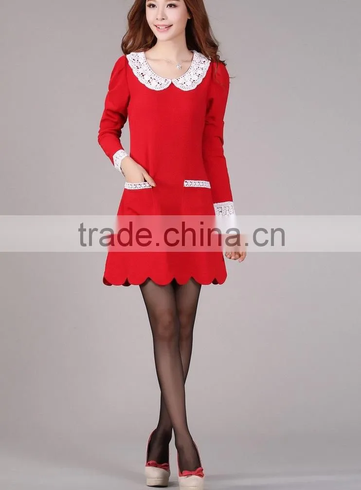 2014 korean sexy two piece dresses