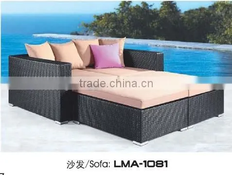 Living Room Sofa ,Outdoor Furniture Patio Rattan Sofa Bed