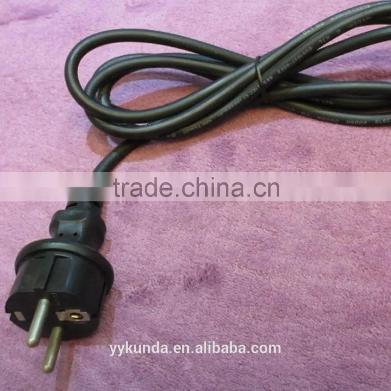 VDE approved 3 pin european power cords