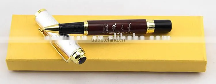 logo high quality gift box metal gel pen