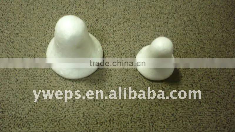 80mm christmas decoration bell /eps childern crafts bell /polyfoam bell