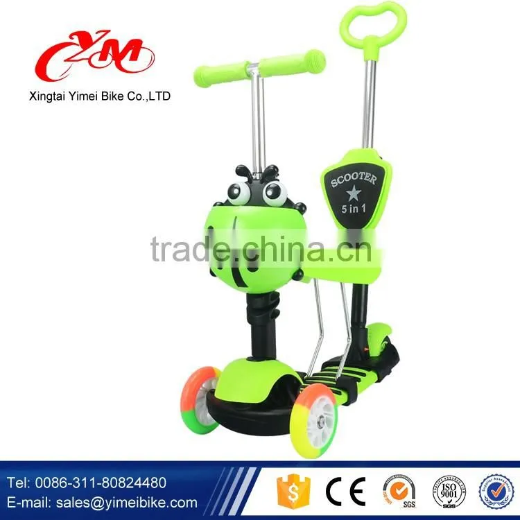 Kids mini kick scooter 3 wheels rubber scooter/buy T bar kids scooter cheap/best quality scooter for kids