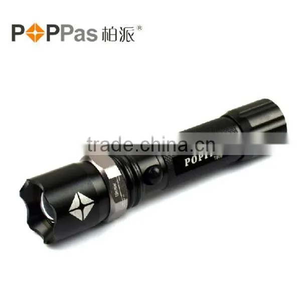 Big Discount Police LED Flashlight W/ 3W XP-E R2 LED Bulbs 18650 Rechargeable Waterproof Tactical Police Torch POPPAS- 809