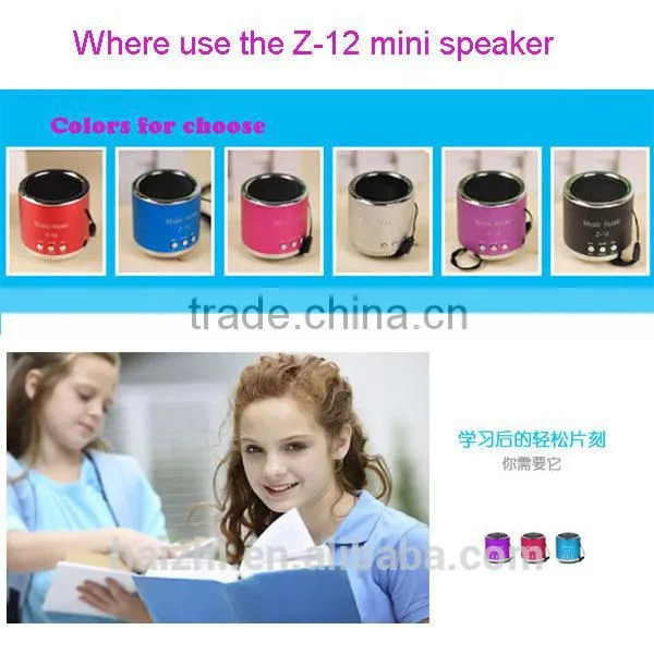 Portable mp3 player speaker with sd card slot and usb flash drive slot for mobile, for laptop, for desktop
