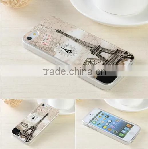 Color print soft TPU case cover for iphone 5/5S