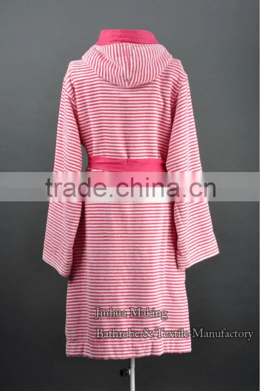 100% cotton cheap velour w Hotel Bathrobe for woman