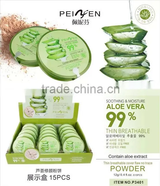 High Quality Korea Aloe Mineral Waterproof Face Makeup Powder,Concealer Pressed Powder Foundation