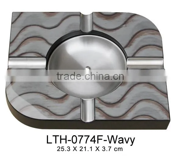Fashion design wooden custom made cigar ashtray wholesale