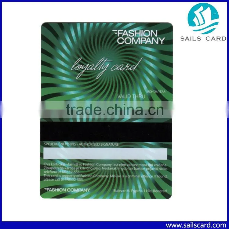 4 Color CMYK printing Hico magnetic stripe PVC Card