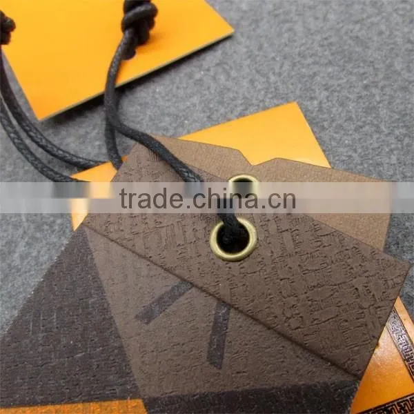 Orange Thick Paper Tags Paper Tag/ Hangtag in Shishi
