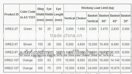 4T 120 mm Douplex Qualified Polyester Webbing Sling