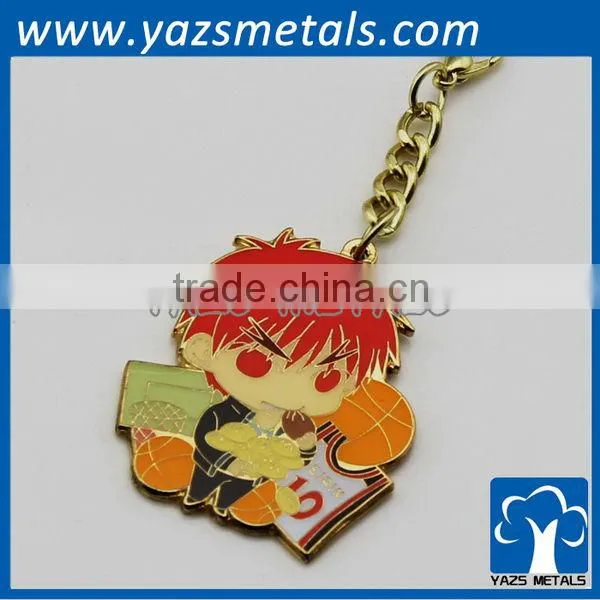 lovely custom cartoon metal keychain