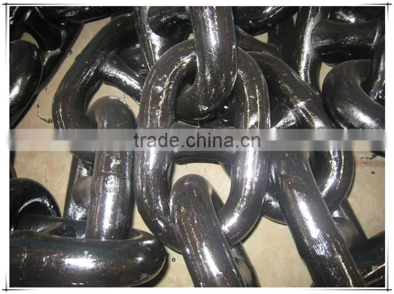 Stud Link Anchor Chain U2/U3 Grade Black Painting