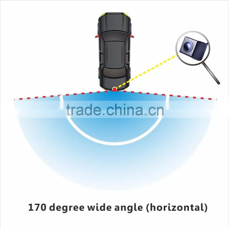 Mini Square Night Vision Car Rear View Backup Reverse Camera, Bracket Mounting Reversing Camera