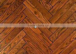 Handsraped Oak Engineered Herringbone Wood Flooring