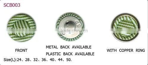 Custom made sewing buttons metal push button made in china