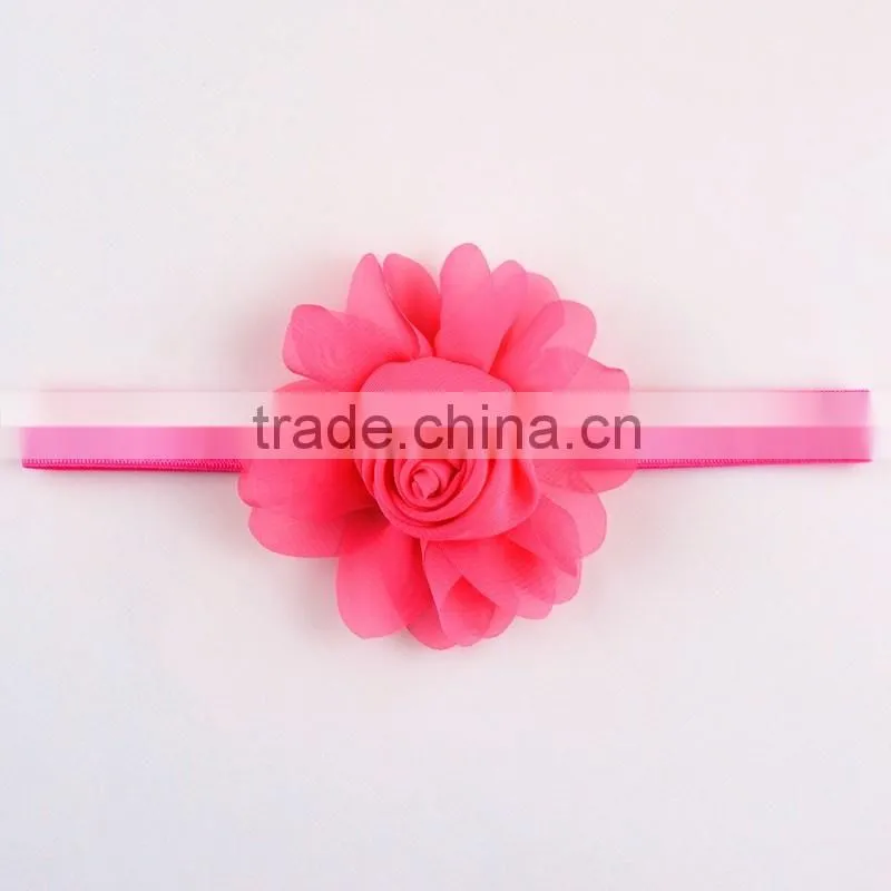New Hot Sale delicate glitter bow hair band Baby elastic fine hair lead the act the role of 16 color in stock now