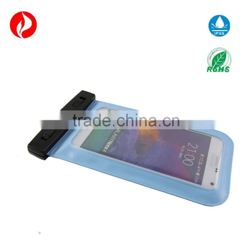 PVC phone waterproof bag for iphone 6 ,waterproof pouch For smart phone