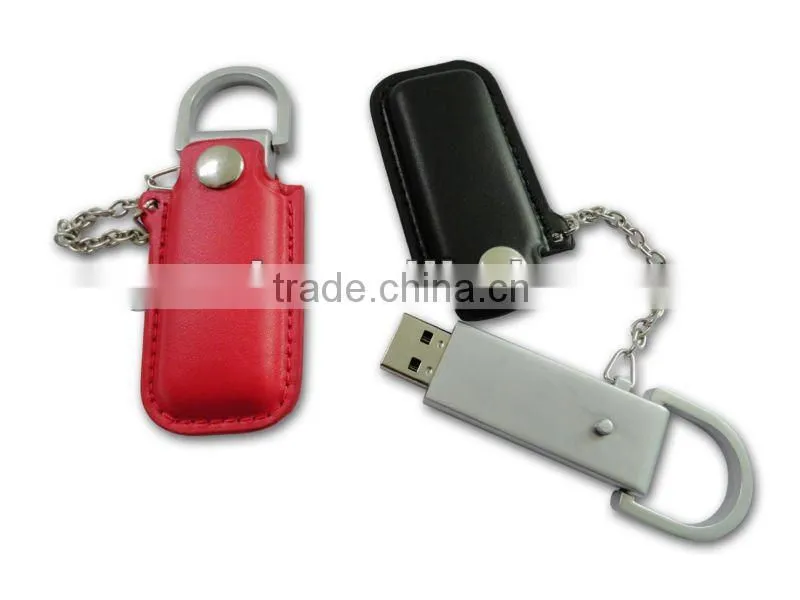 1-32GB Leather USB Free Logo Charge!!!