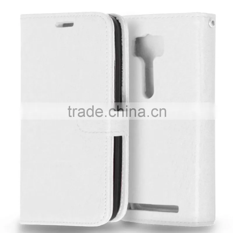 Cell Phone PU Leather Flip Card-slot Case for ASUS ZenFone 2 Laser ZE500KL