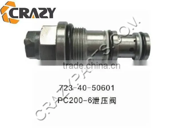 excavator PC200-6 relief valve 723-40-50601
