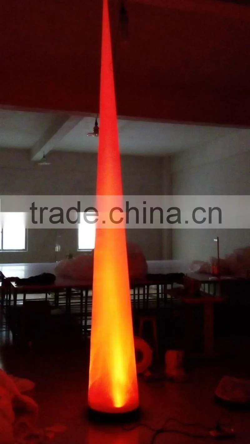 hot sale wedding stage decoration inflatable light column with LED / inflatable led pillar light for sale
