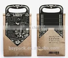 kraft paper side gusset coffee packaging bag
