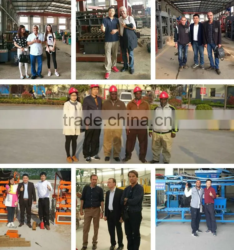 Cellular lightweight concrete block making machine QTJ4-35B2 brick machine