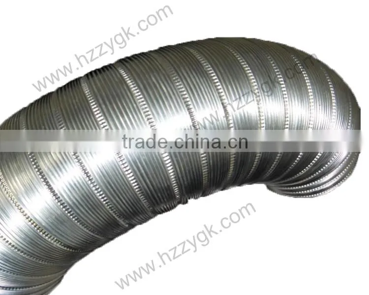Fire Resistant Insulated Aluminum Foil Flexible Air Ventilation Duct / Flexible Heat Resistant Duct Hose