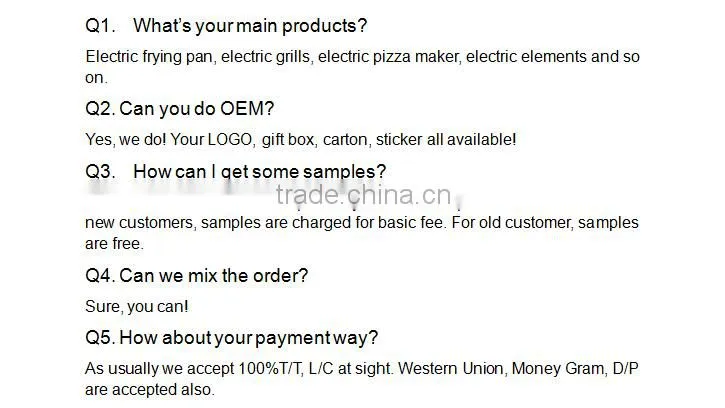 1500W Korean non-stick coating electric griddle