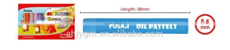 8/12/18/24PCS 60MMX8MM Good Quality Oil Pastels-SM91 series/color oil pastel