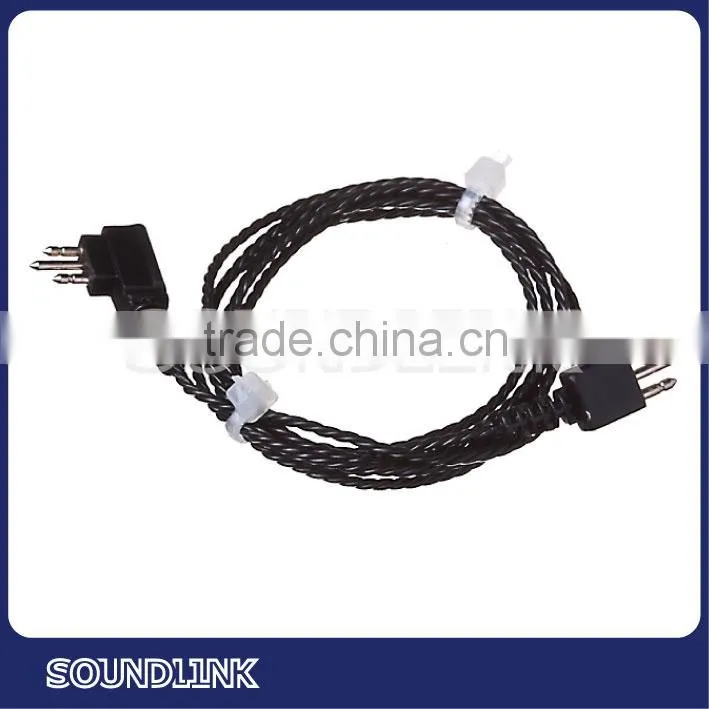 2015 Soundlink best selling black 3pin cord for hearing aids