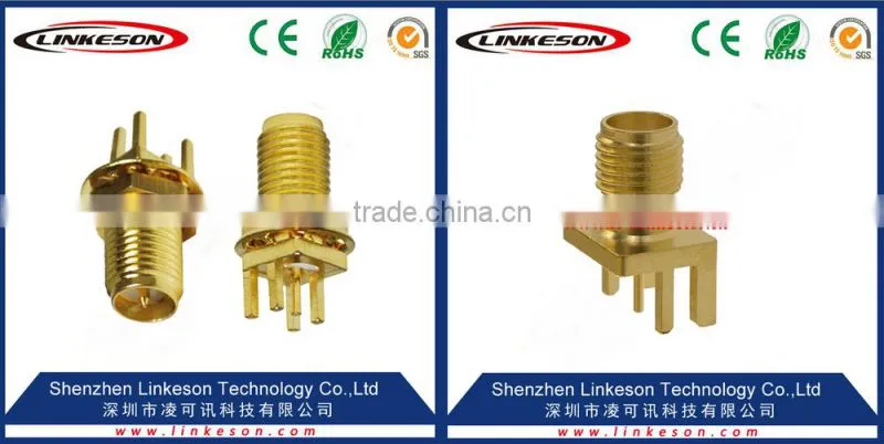 Linkeson sma female pin pcb mounting methods