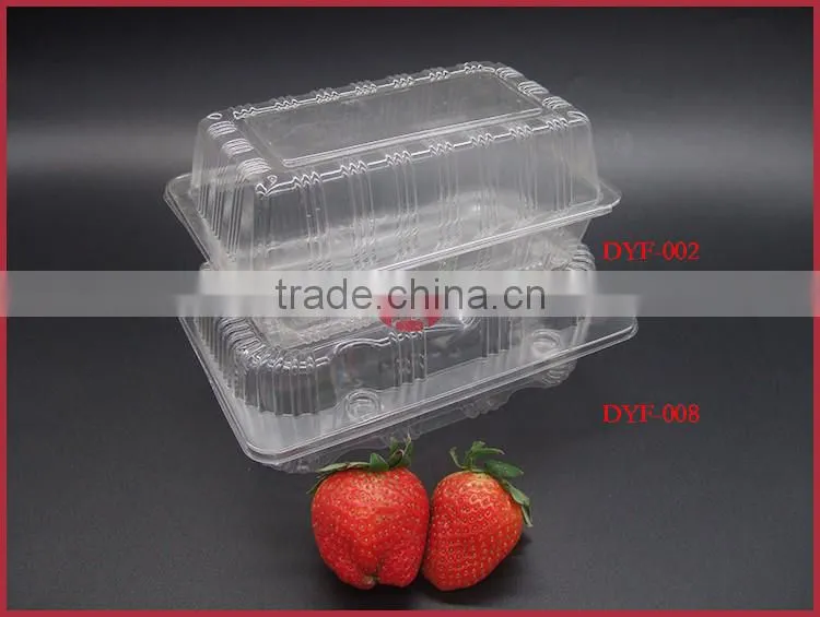 Disposable Plastic BOPS Food Packaging Box for Fresh Fruit Cake Pie,etc.