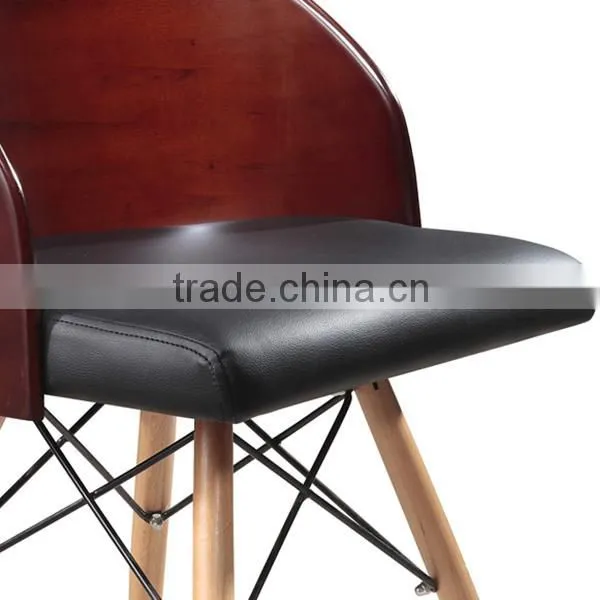 Commercial Comfortable Wooden Chair Designs with Cushion #HY2017-1