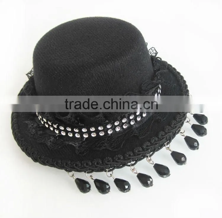 MYLOVE black beads pearl top fascinator hats for party and formal MLXM001