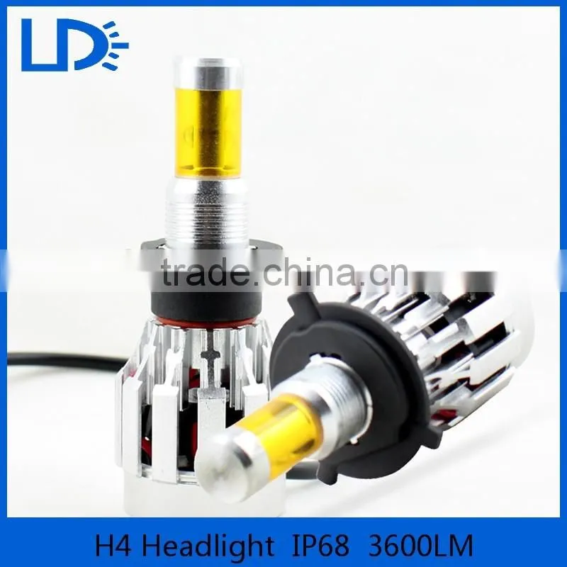 high power led car front lamp 12v moto headlight led h4