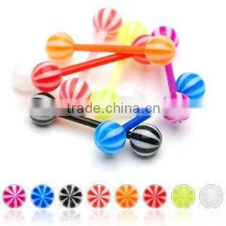 Hot sale push-in labret ring acrylic body jewelry