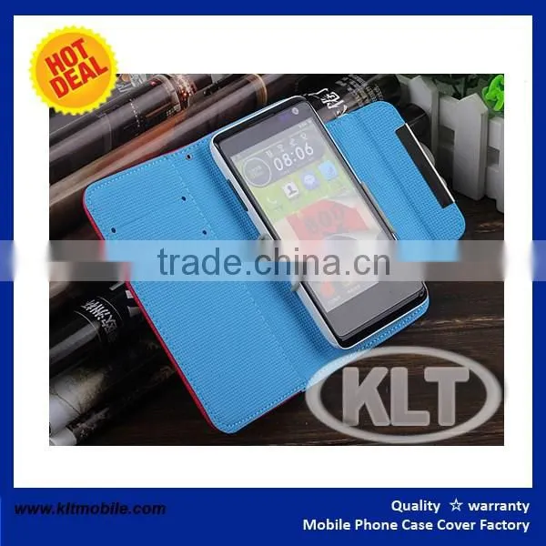 Wholesaler offer leather wallet case for lenovo p70
