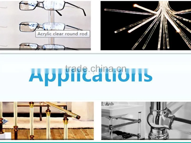 Colorful high polished extruded acrylic rod in alibaba best sell in china