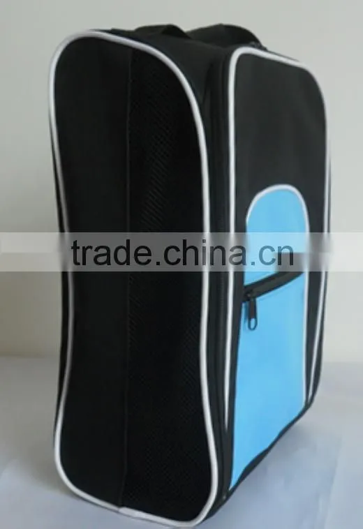 China supplier cheap promotional zipper 600D polyester travel shoe bag for travel(SOE15-003)
