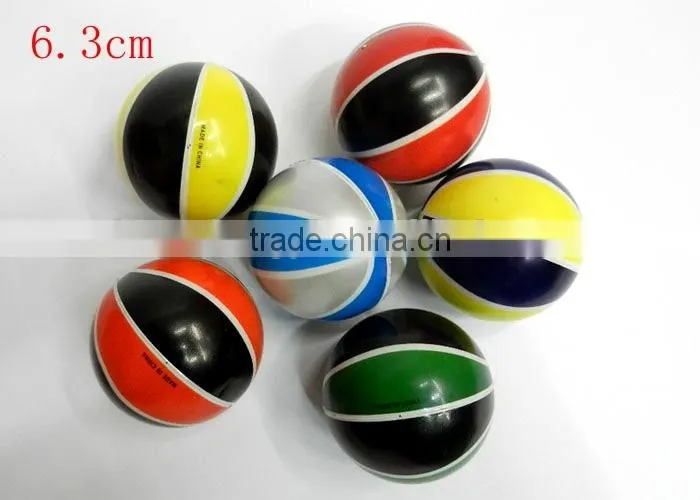 Basketball PU foam Ball High quality children toy balls Soft anti stress ball