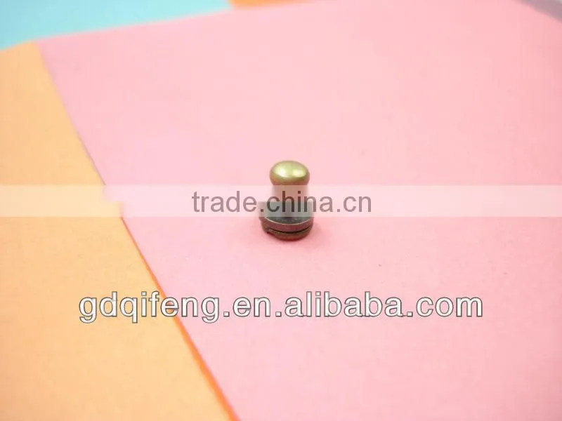 wheel for suitcase new design Decoration Handbag brass stud button 5mm
