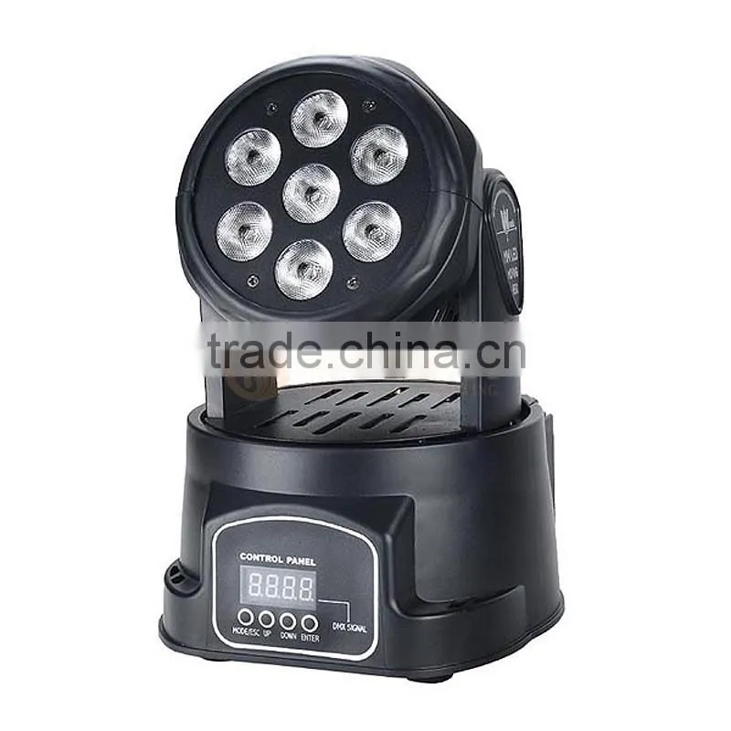 portale led stage 7pcs RGBW 10w led mini moving lighting for party