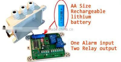 Gsm power off battery alarm SMS remote controller